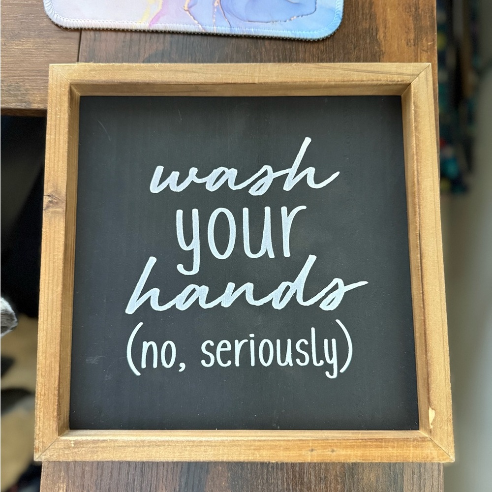 Wooden Framed Chalkboard Sign